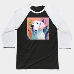 Kuvasz in 70's Baseball T-Shirt